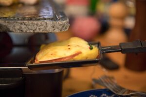 cooked french raclette